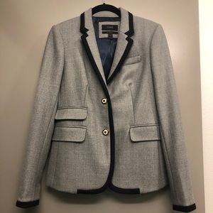J. Crew Grey Schoolboy Wool Blazer